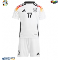 Otroški Nogometni dresi Nemčija Florian Wirtz #17 Domači EP 2024 Kratek Rokav (+ Kratke hlače)